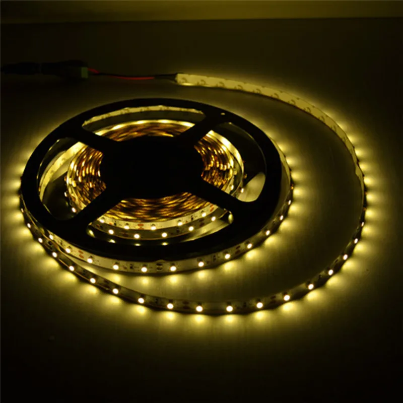 5M 2835 SMD More Brighter Than 3528 5050 SMD LED Strip light DC 12V 60LEDs/M Indoor Decorative Tape White Blue Red Fiexble Light