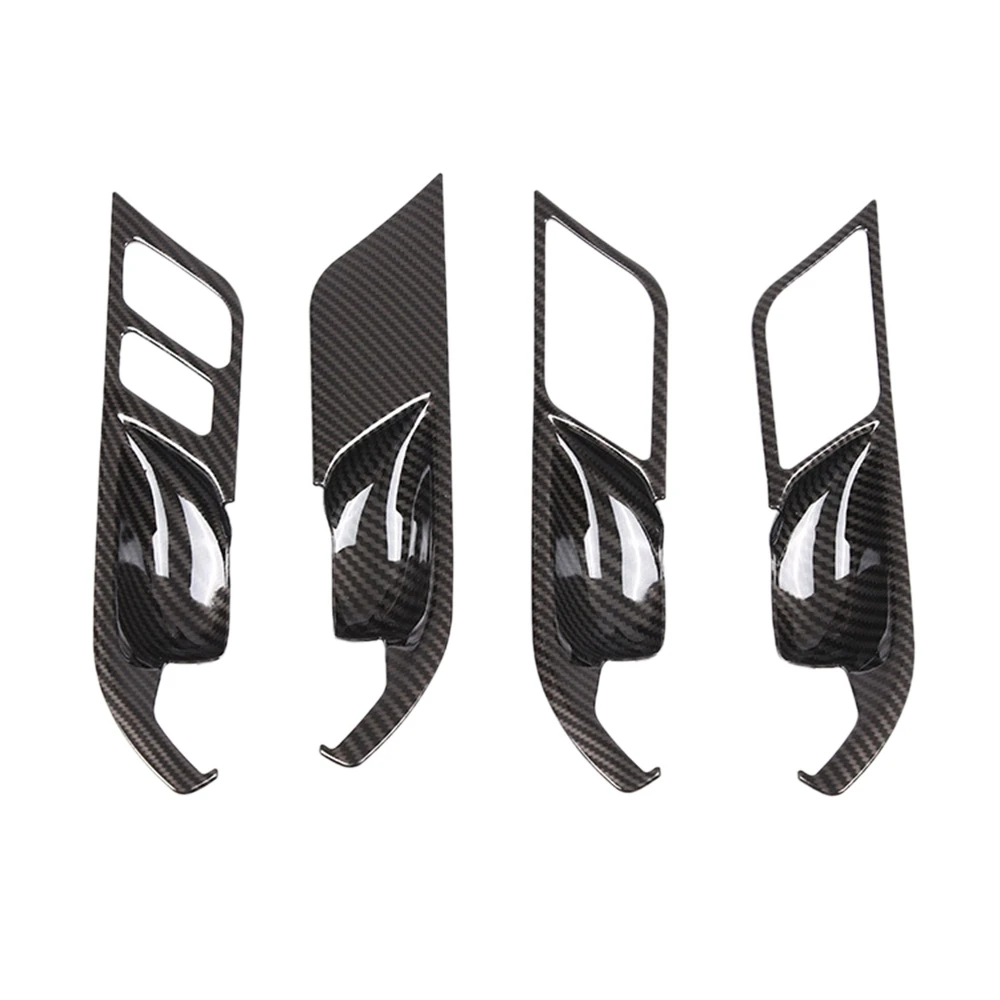 

4Pcs Carbon Fiber Interior Mouldings Inner Door Handle Bowl Panel Decoration Cover Trim for BMW X3 X4 G01 G02