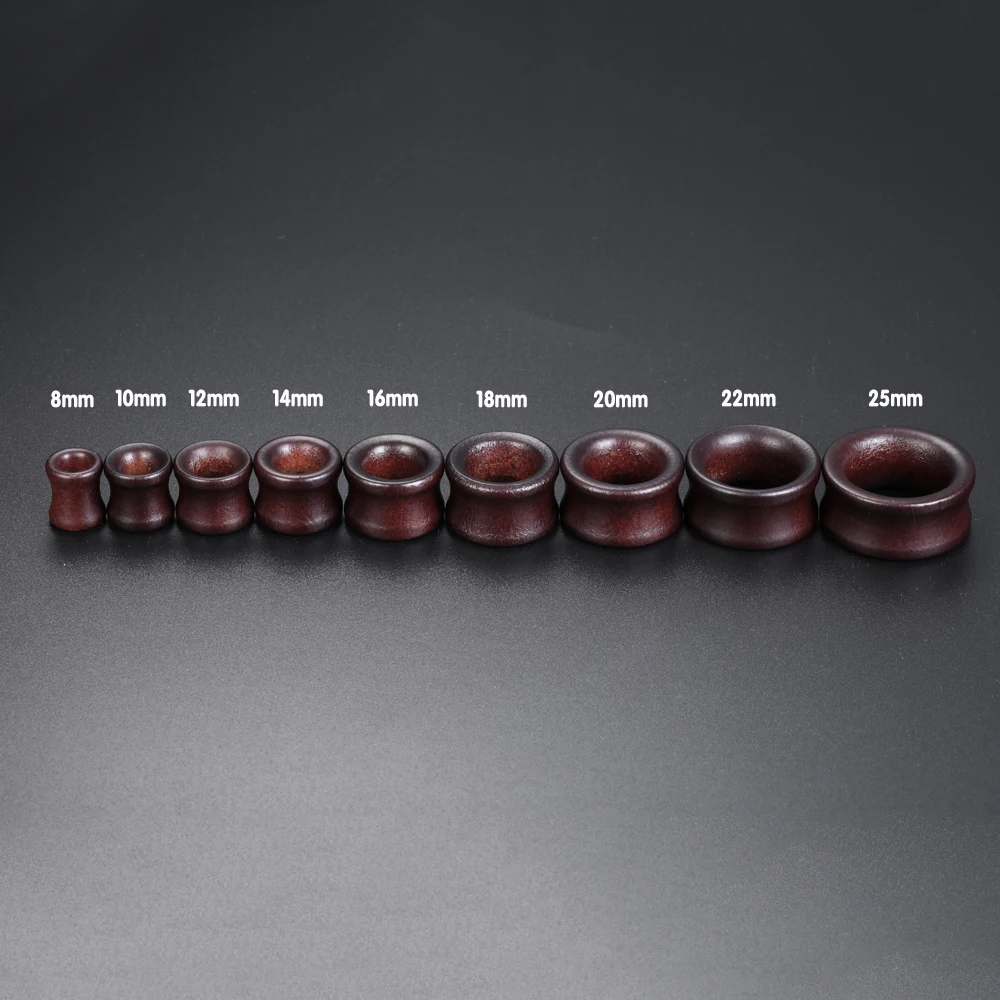 8-25mm Black Wood Plugs Body Jewelry Wooden Plugs For Ears Ear Gauges Tunel Piercing Ear Stretchers Plugs And Tunnels Wood 10mm