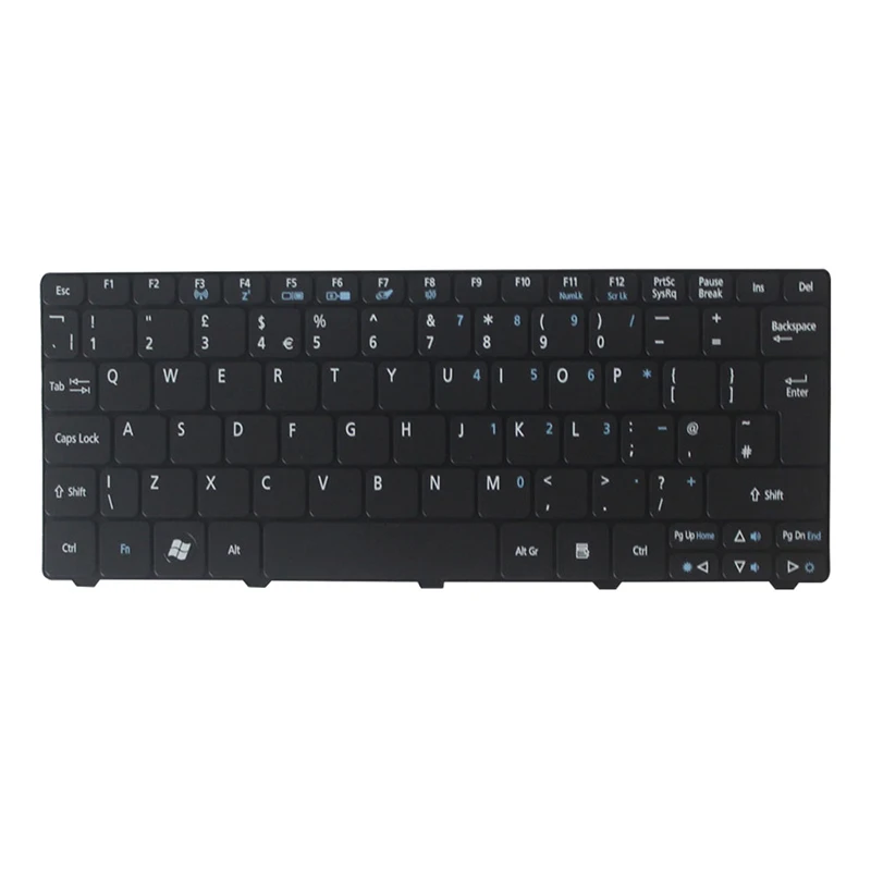 New UK keyboard for Acer Aspire One D255 D257 AOD257 D260 D270 521 532 532H 533 AO521 AO533 NAV50 UK laptop keyboard