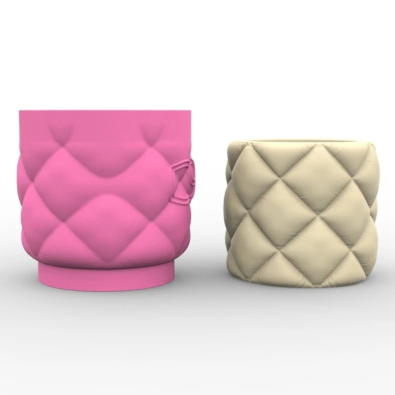 

Handmade Plant Pot Mould Flexible Silicone Mould for Concrete Planter Creative Sofa Texture Flower Pot Mould