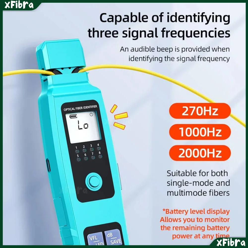 A-50 Active Optical Fiber Identifier -70~+10dBm Optional 30mW VFL Wire Finder