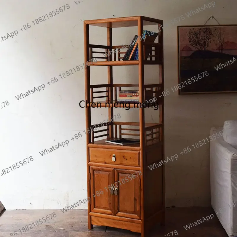 

Ретро новый китайский комбинированный сундук из цельного дерева, ящик для хранения в спальне, вертикальный шкаф