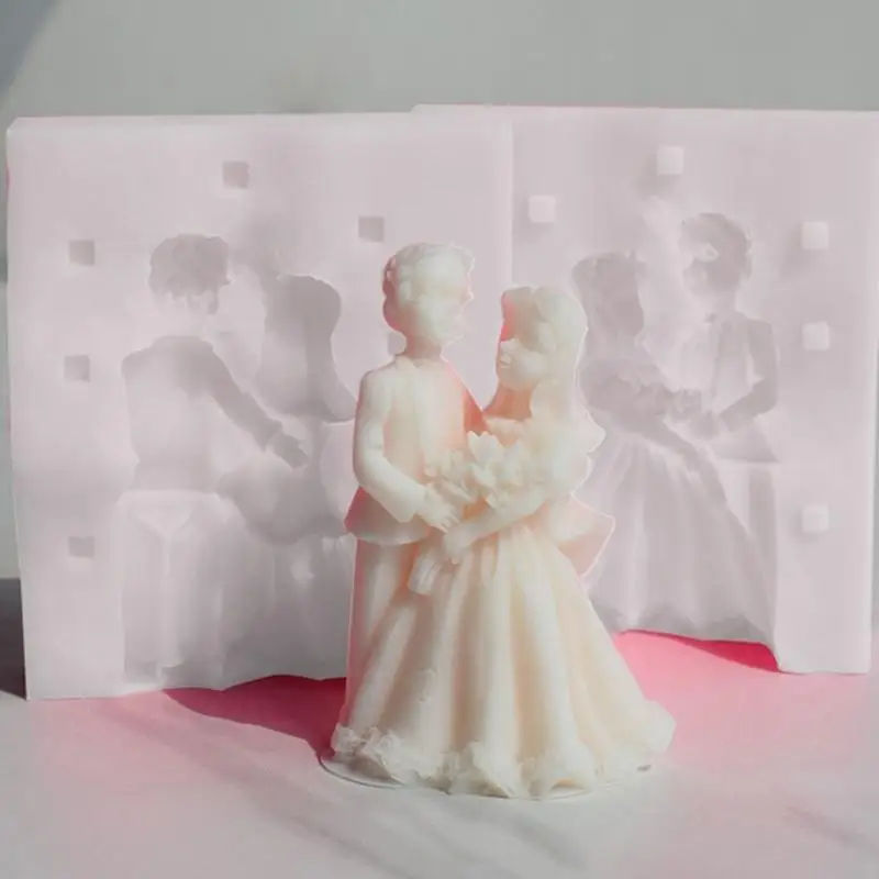 E8BD Gypsum Sculpture Ornament Decoration Epoxy Molds for DIY Soap Making