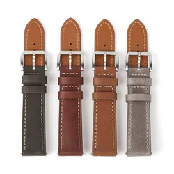 UTHAI Z103 Watch Band Genuine Leather watch Straps 20mm 22mm Watch Accessories High Quality Handmade waterproof watch strap