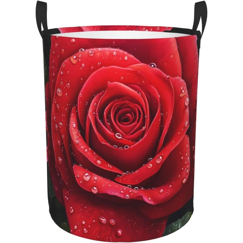 

Корзина для белья с красной розой, большая детская корзина для хранения игрушек, органайзер для хранения игрушек в ванной/пражке