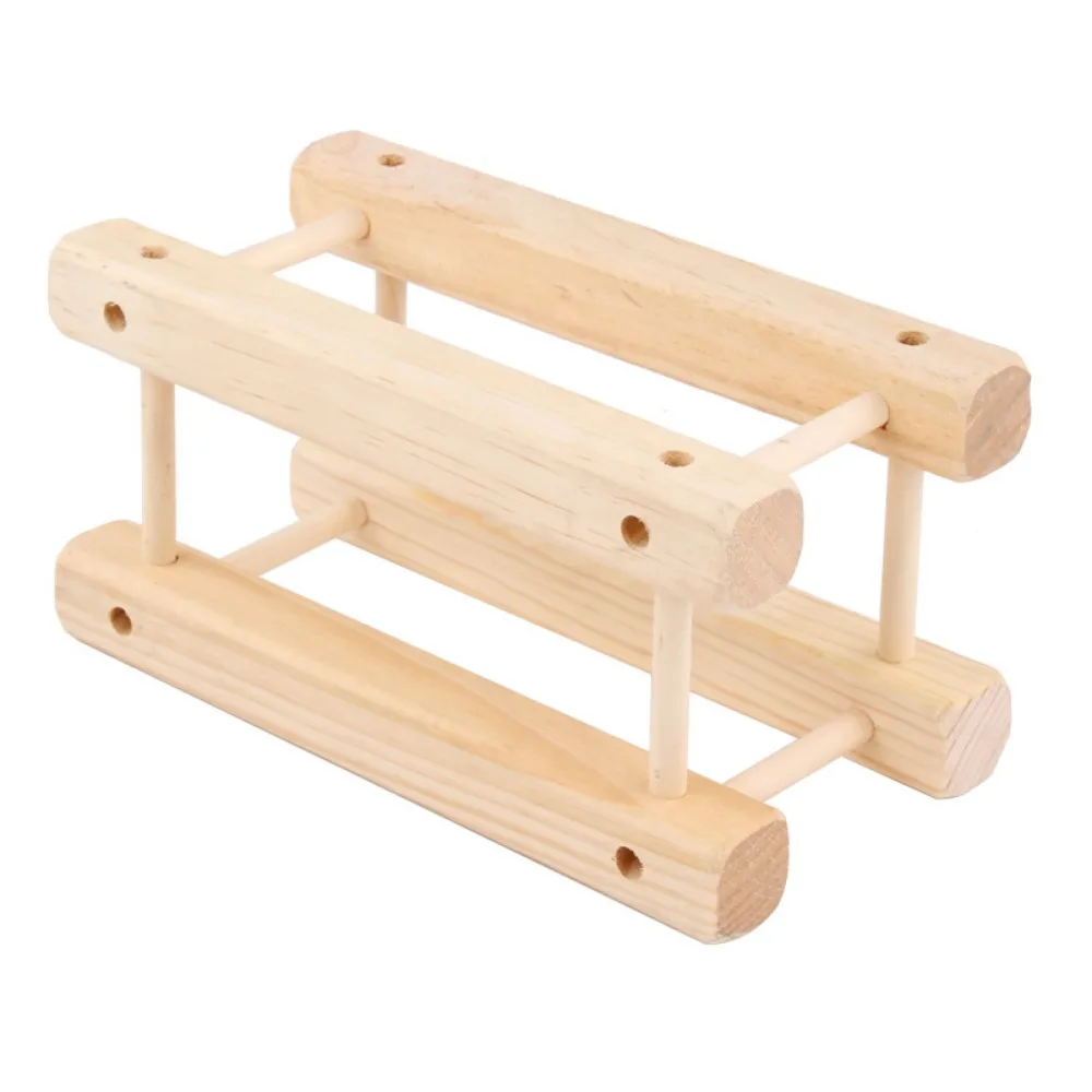 

Solid Wood Red Wine Rack Simple Style Decorative Wine Bottle Display Rack Space Saving Stackable Bottle Display Holder DIY