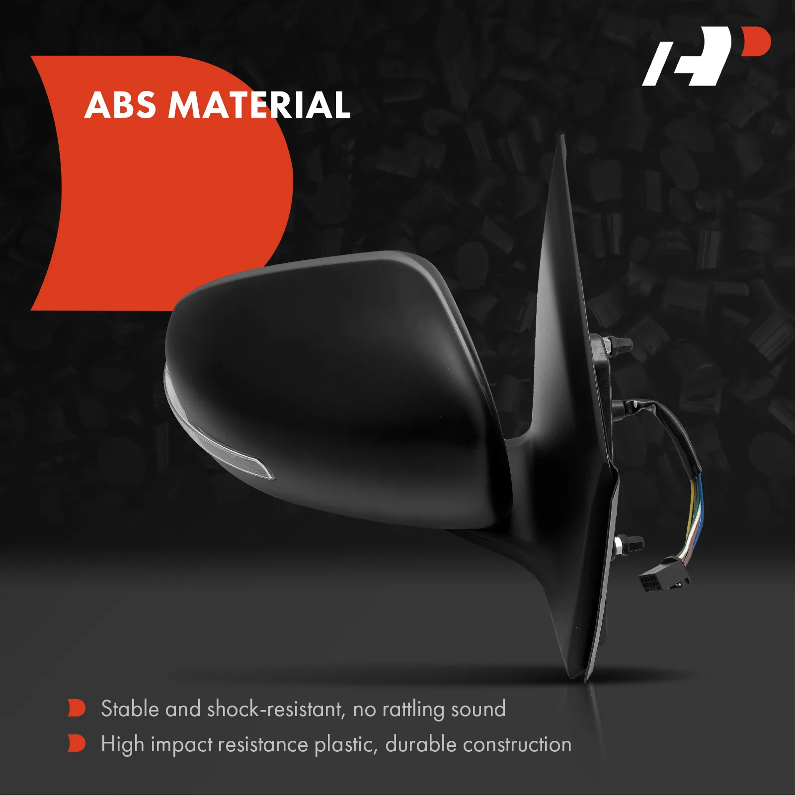 A-Premium Pair Power Door Mirror for Mitsubishi Mirage 2017-2022 Mirage G4 2018-2019 Manual Folding Turn Signal Light Heated