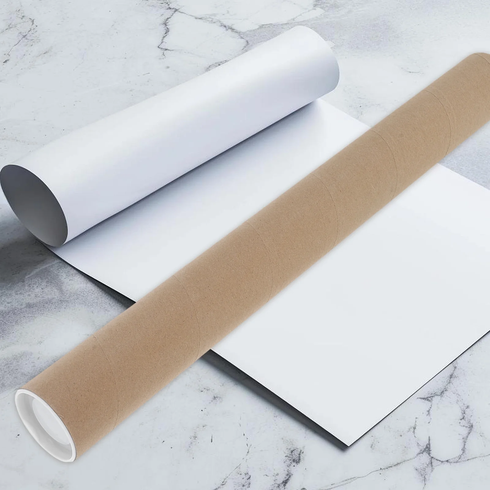 Kraft Paper Mailing Tube Heavy Duty Round For Posters Artwork Documents Storage Shipping Large Poster Carrier Cardboard