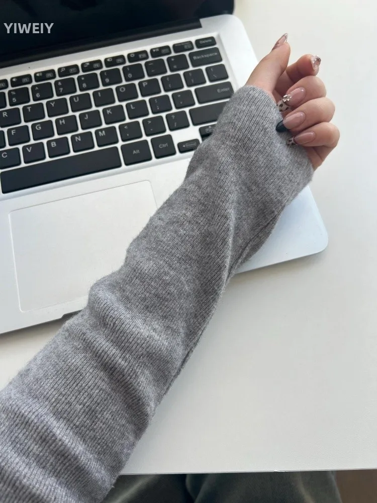 

ay f-High Collar Slim Fit Base irt Women's Faion oulder Knitted Top Inner Wear Winter 2025 New Sle Casual Long S...