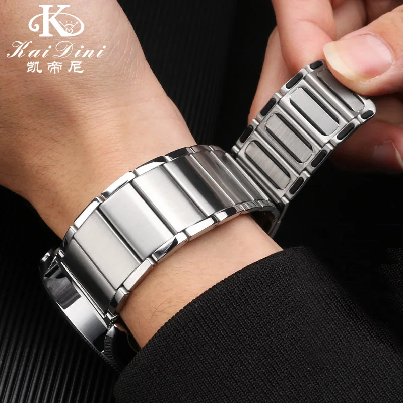 Luxury 22mm Stainless Steel Watch Band for Huawei GT2 3 Pro 46mm Strap Sport Bracelet For Samsung Gear S3 Watch 3 Loop for Seiko