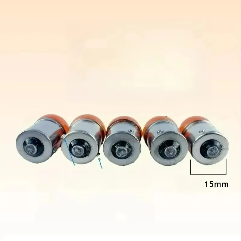 For Motor ATV Motorbike Scooter 10pcs Motorcycle Replace Lamp BA15S 12V 10W Turn Signals Light Bulb Orange 2025 New
