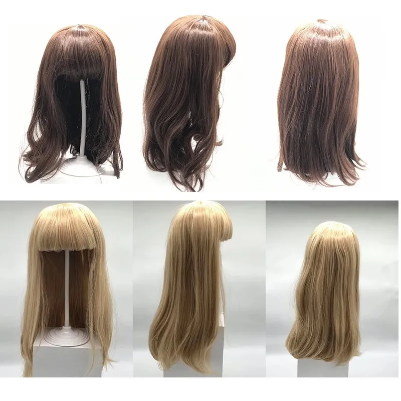 Banyak Gaya Rambut Boneka Dilahirkan Kembali/Wig Rambut Boneka BJD Cocok untuk Lingkar Kepala Boneka Adalah Sekitar 46Cm Rambut Boneka Dilahirkan Kembali Silikon