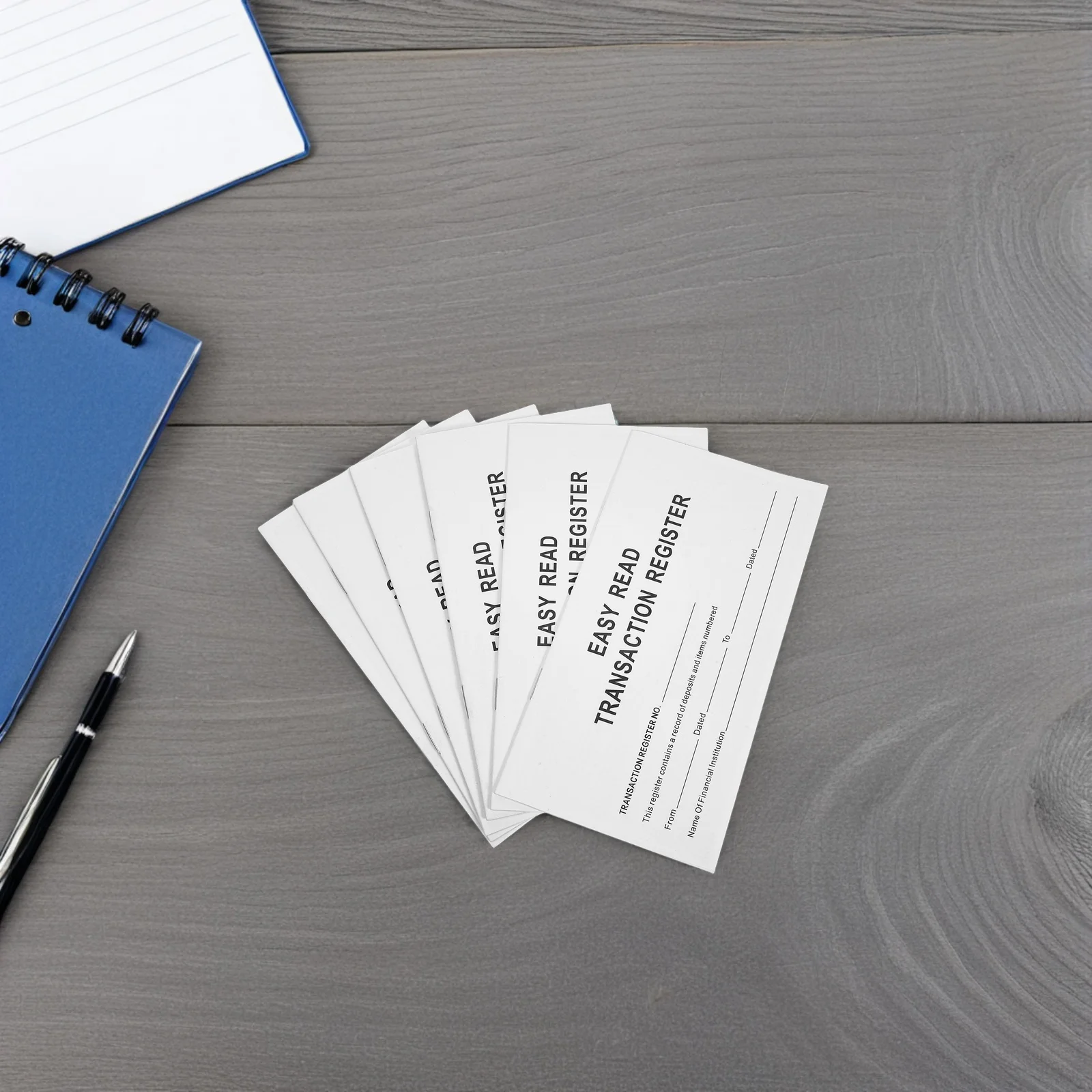 Cuaderno de cheques de registro financiero, seguidor de gastos portátil con impresión grande, gestión de verificación de papel, moneda de cuaderno