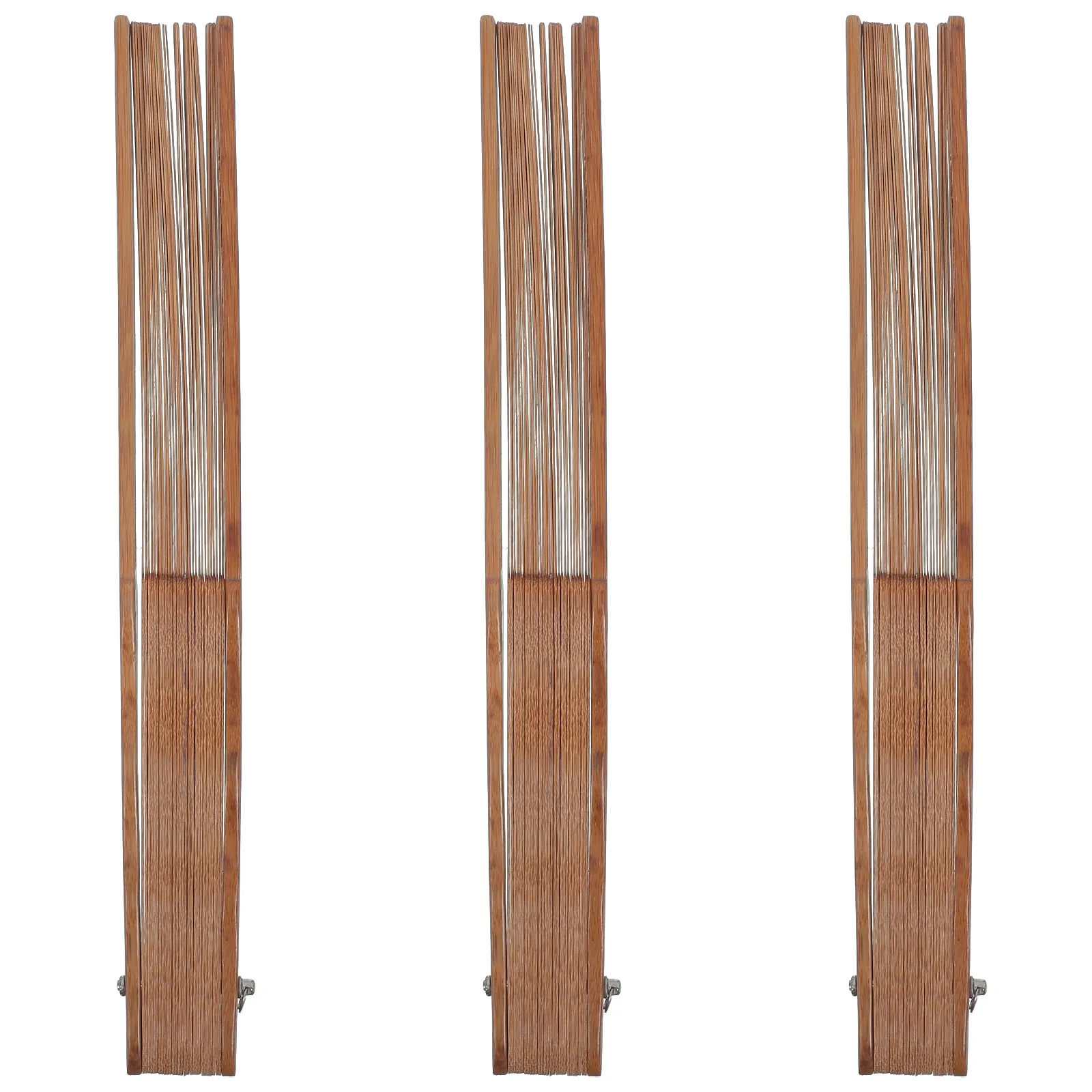 3Pcs Wooden Folding Fan Frame DIY Kit Japanese Style Unfinished Handheld Fan Making Material for Tea Ceremony Festival Decor
