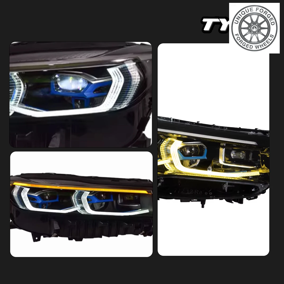 BCCar For  7 Seri G11 Headlight G12 2016-2018 Upgrade Modified to New DRL Dynamic Turn Signal LED Headlight Auto Accsori