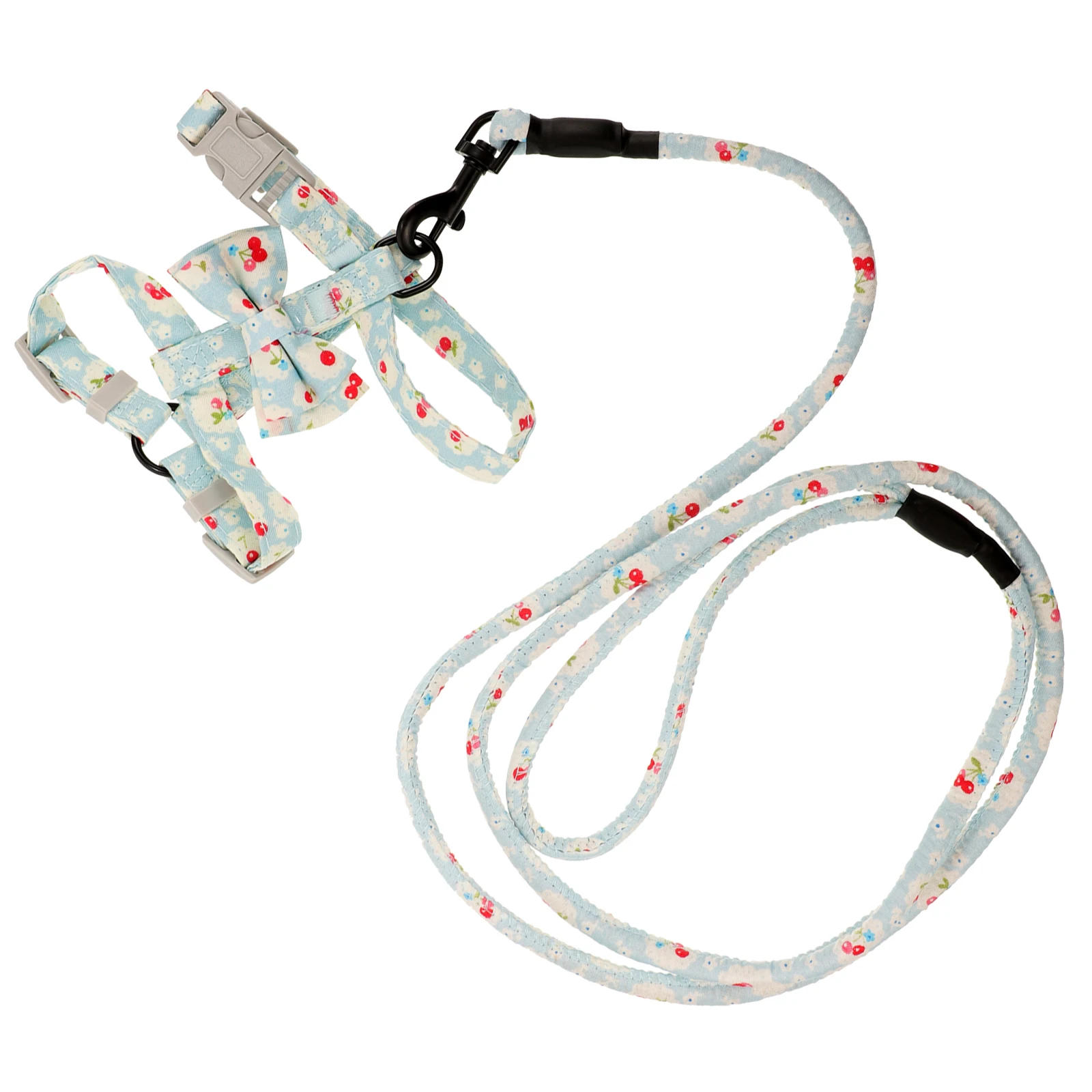 

Pet Leash Chest Strap Dog Leads Belt Harness Tow Pull Rope Supplies Small Floral Adjustable Collar Durable Safe Comfortable Dog