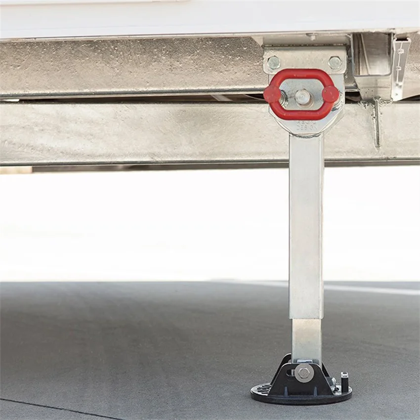 2 PCS Foldable Galvanized Jack Upright Trailer RV Caravan Parking Stable Support Leg Motorhome Stands Corner Steady Camper Part