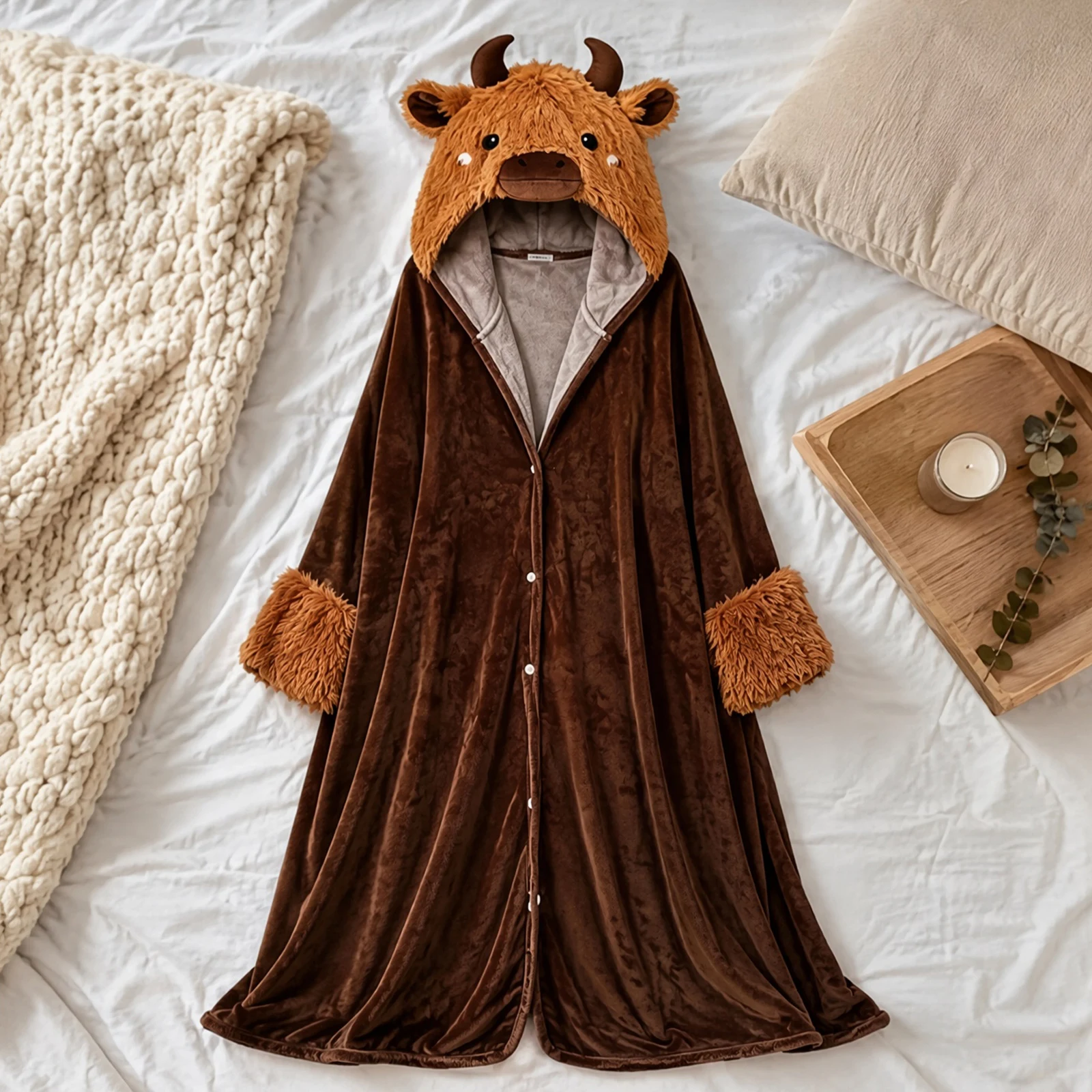 Manta de Moletom Oversized de  - Shawl Wrap Winter avaliação e preço