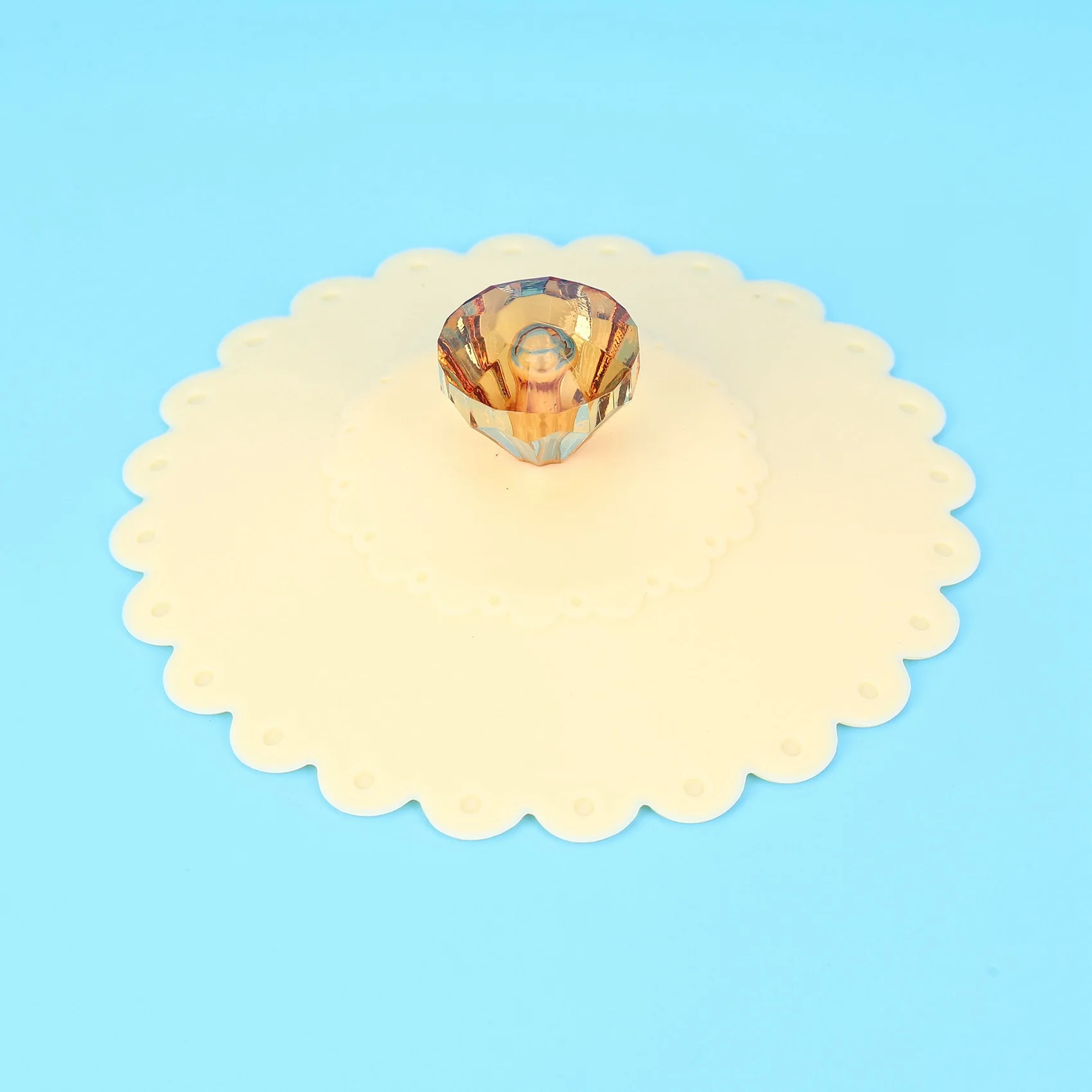 

Food Grade Creative Round Diamond Mug Cover(Set Of 30) Airtight Seal Silicone Drink Cup Lids Hot Cup Lids-B91B