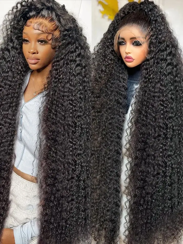 13x4 Water Curly HD Lace Front Wig 36 38 Inch Transparent 13x6 Loose Deep Wave Frontal Human Hair Wigs 5x5 Closure Wig 200