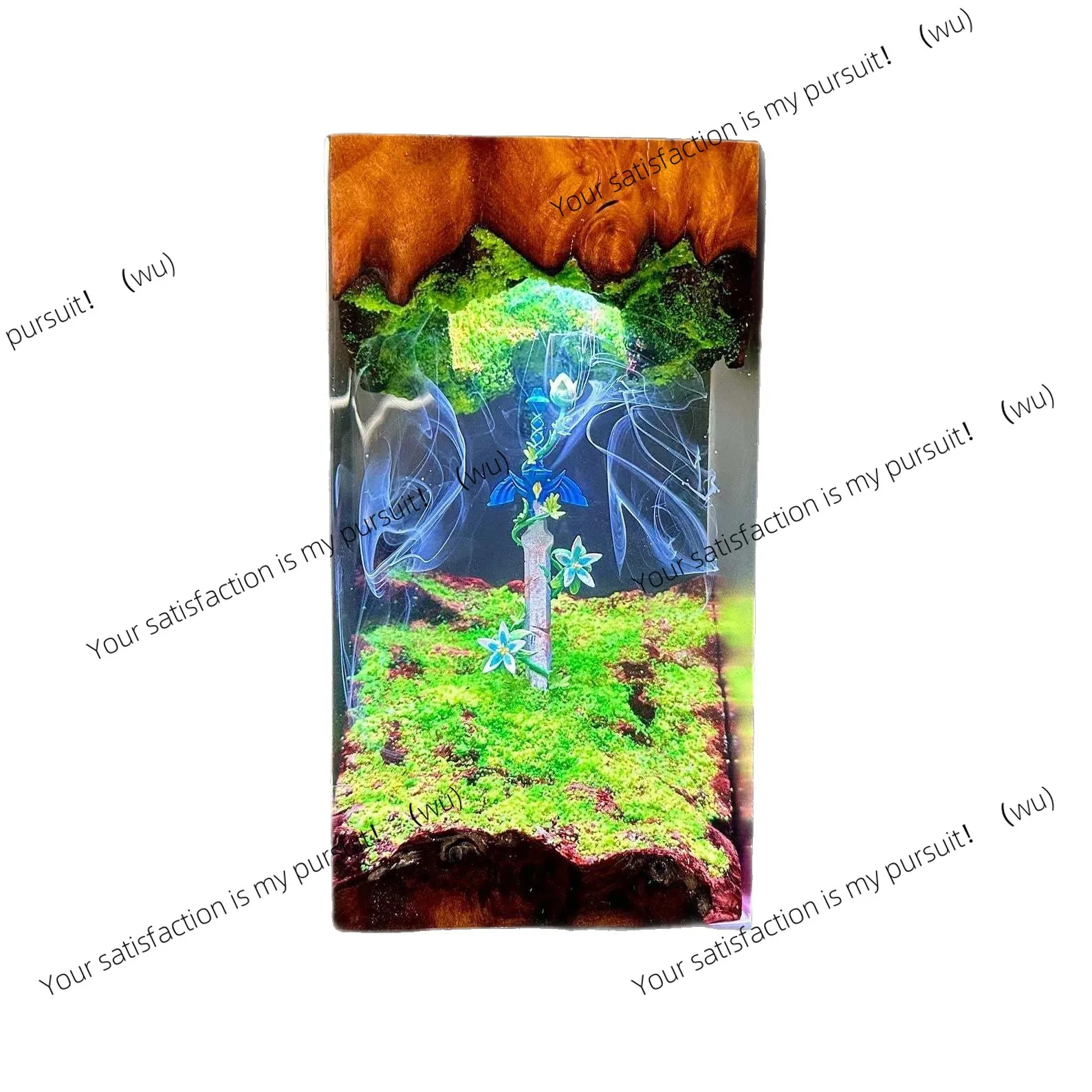 Suitable for Master Sword and Silent Princess Flower Resin Light Night Light Game Player Christmas Gift
