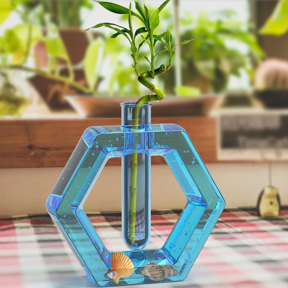 1Set Reusable Vase Mold DIY Hydroponic Vase Kit Increase Kids Ability Unique Design DIY Silicone Planter Mold