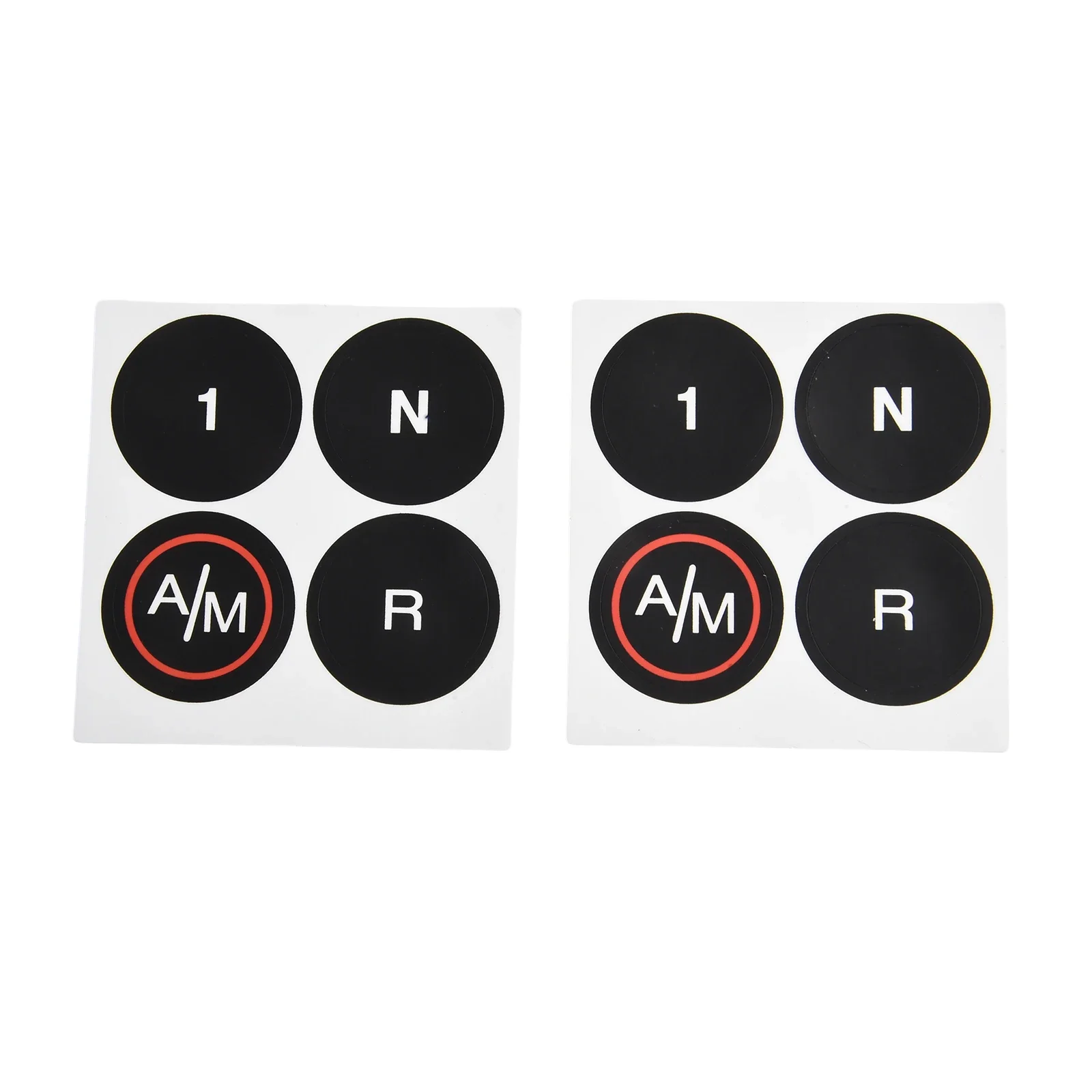 Replacement Label for FIAT 500 MTA Transmission Assistant Push Buttons Damaged Decal Repair with Strong Bonding Vinyl Material