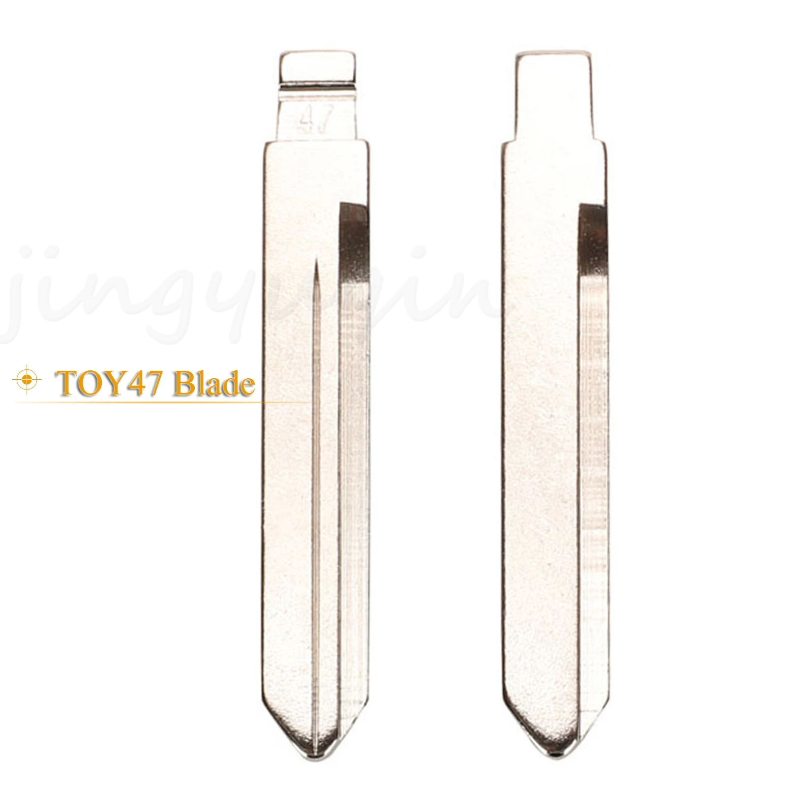 jingyuqin Replacement  Remote Control Car Key Toy47 Blade For Toyota Corolla Flip Blade KD Remote Uncut Key Blade Blank