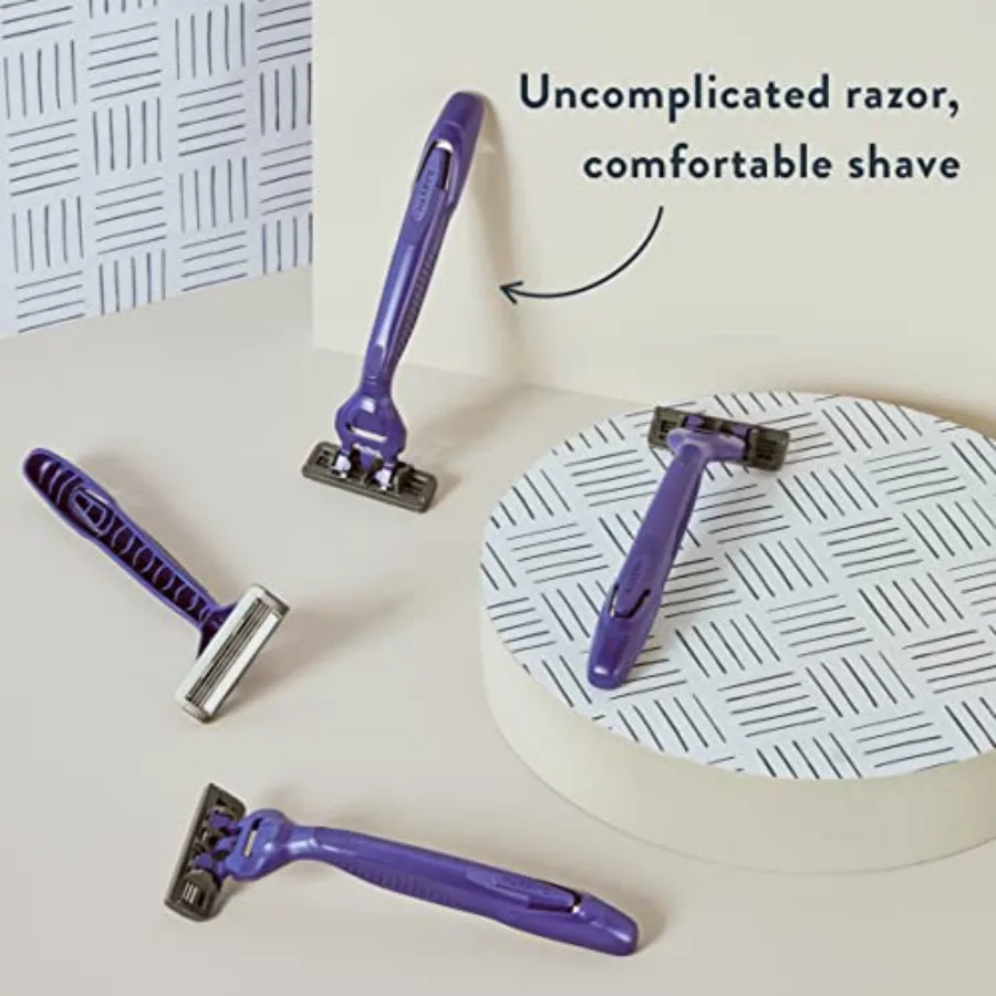 ماكينة حلاقة للاستعمال مرة واحدة للرجال 10 عدد 3 شفرات شفرات حلاقة رجالية للسفر وراحة OntheGo مثالية للاستخدام اليومي لرحلة عمل في صالة الألعاب الرياضية