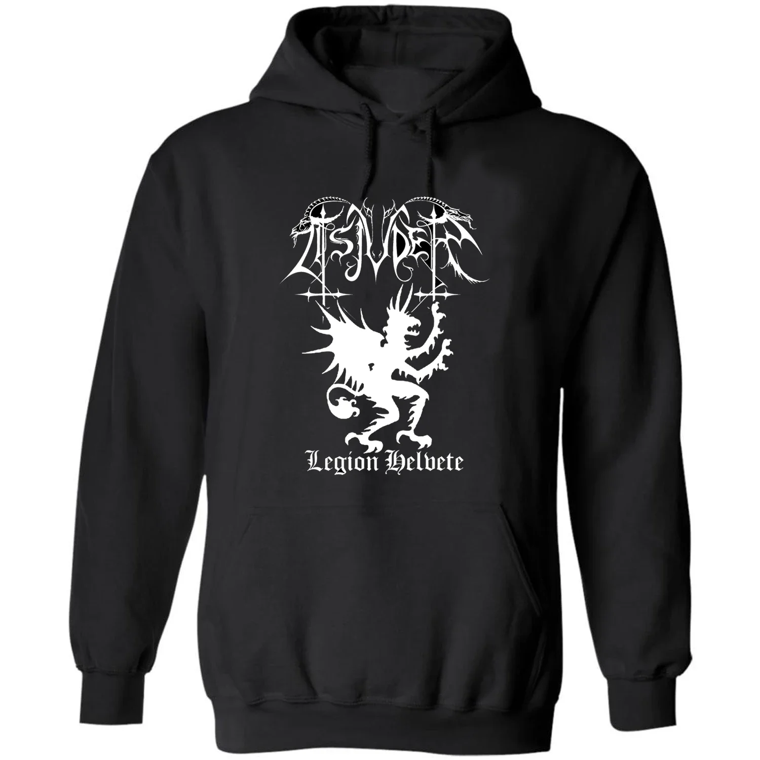 

Black Metal Music Legion Helvete Pullover Hoodie New 100% Cotton Comfortable Casual Mens Sweatshirts Fashion Streetwear