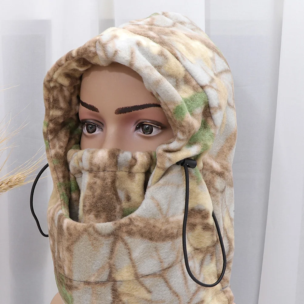 

Windproof Fleece Hood Anti Cold Cycling Guard Mask Riding Neck Cover Head Warm Practical Polyester Thick Durable Outdoor Winter