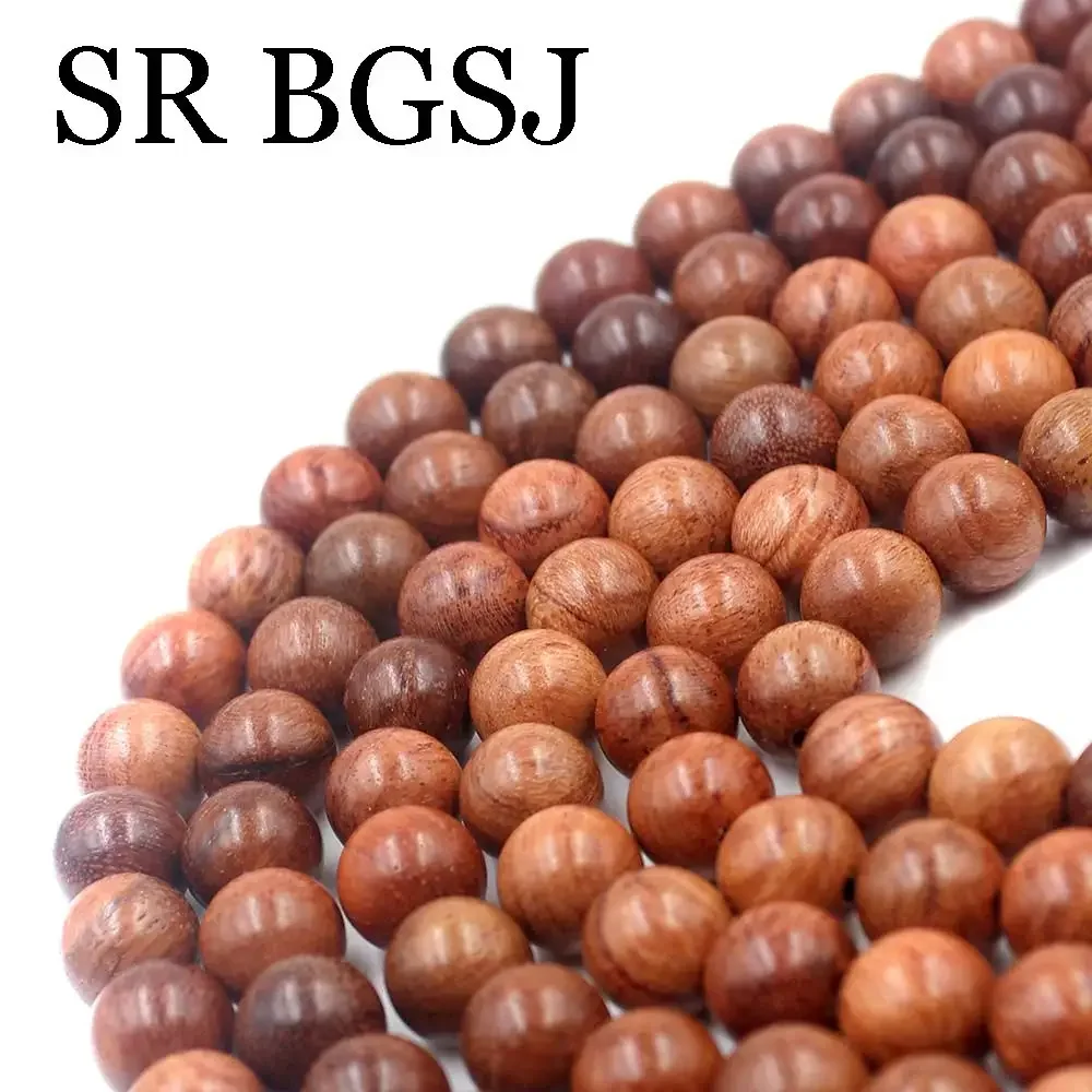 108pcs  6mm 8mm 10mm Round Burmese Pear Rosewood Mala Meditation DIY  Findings Beads