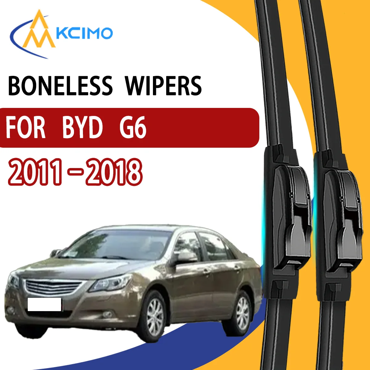 

2Pcs Front Windshield Wiper Blades For BYD G6 2011–2018 Windscreen Window Car Accessories