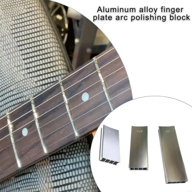 Aluminum Alloy Fingerboard Sanding Block Fret Leveling Fingerboard Luthier Tool 2-Way Radius Sanding Block Leveling Tool 