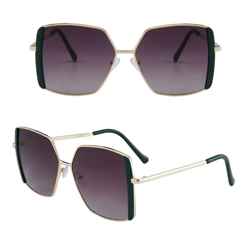 

Retro Metal Sunglasses UV400 Sun-Protective Driving Glasses Travel Accessories Eyewear Black Shades Glasses for Women Man