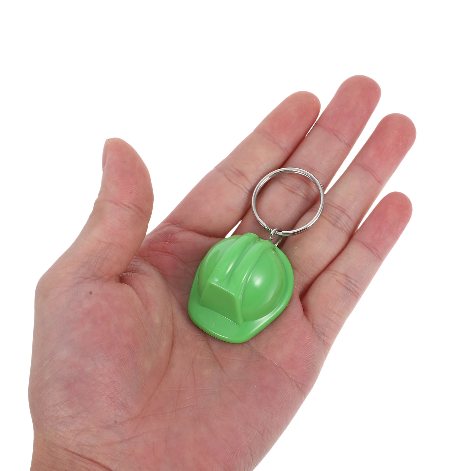 

4Pcs Mini Construction Hat Keychains Hard Hat Pendant Charms Lightweight Portable Unique Design for Party Favors Engineering