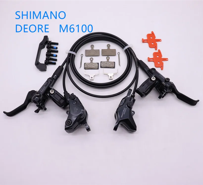 مراجعة شاملة لمحابس الفرامل الهيدروليكية SHIMANO DEORE M6100 مع وسادات الفرامل G03A: الأفضل لركوب الدراجات الجبلية