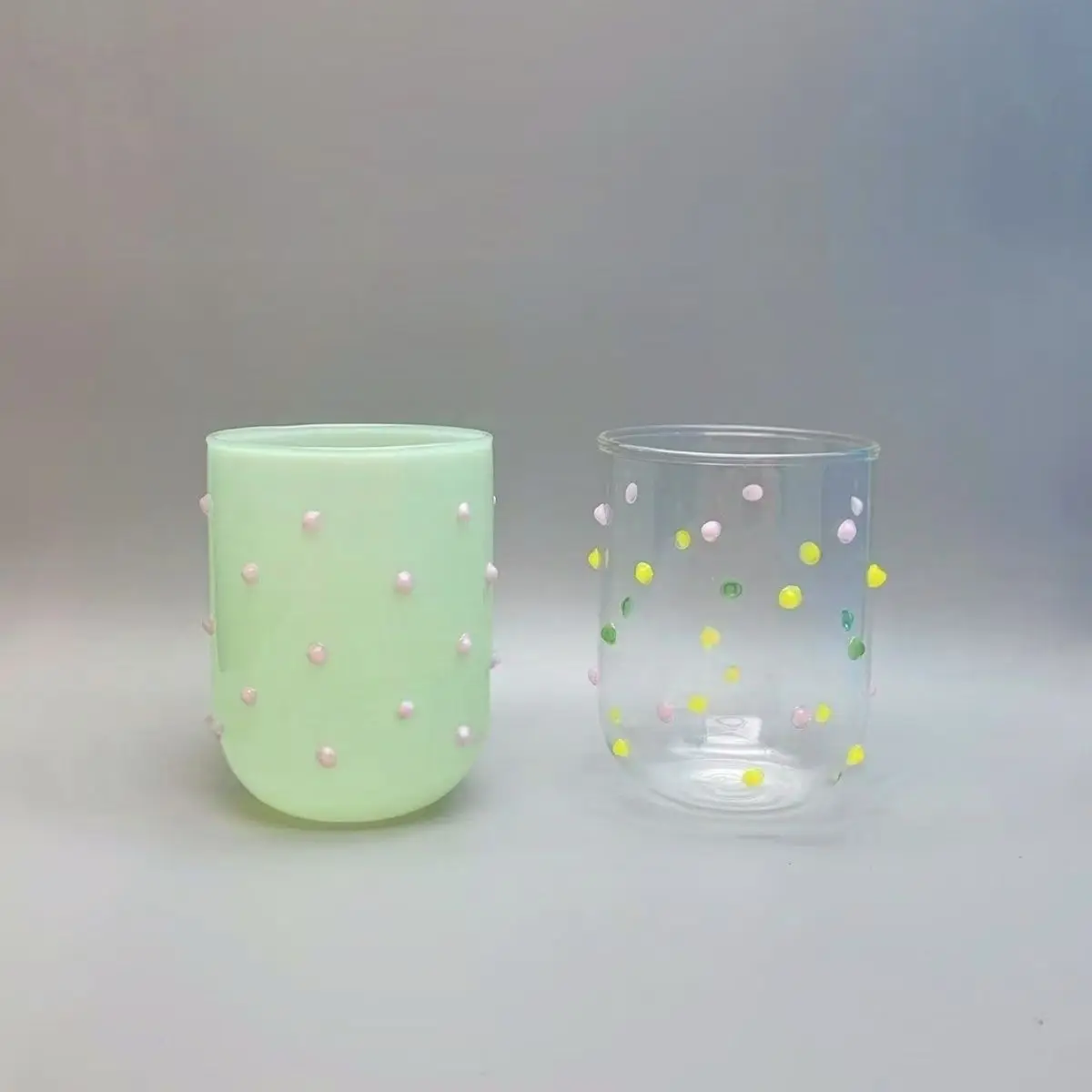 New Colored Sugar Bean Glass Cup, Cute Luxurious High-end Champagne Glass, Exquisite Atmosphere Wine Glass, Bar Wine Accessories