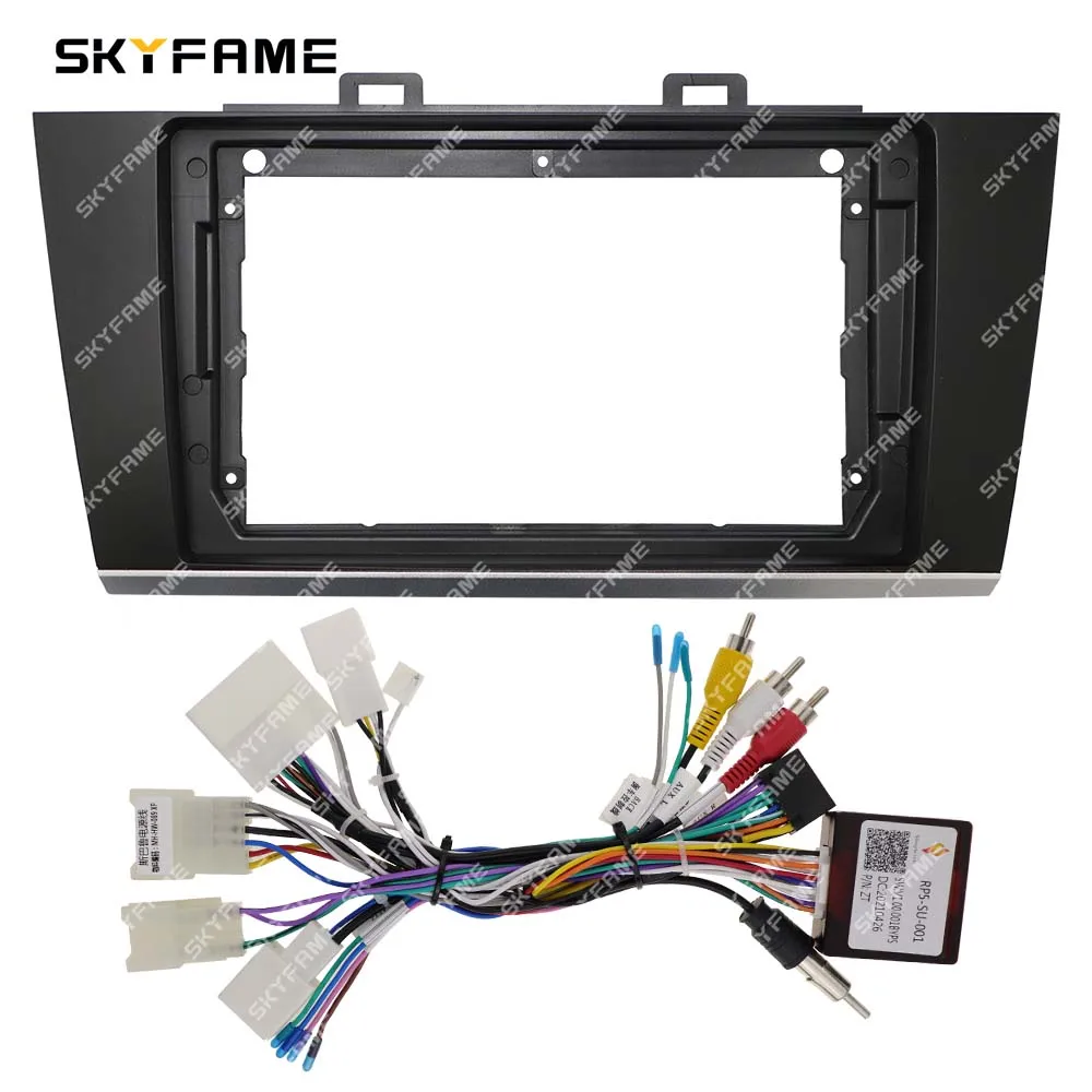 SKYFAME Car Frame Fascia Adapter Canbus Box Decoder Android Radio Dash Fitting Panel Kit For Subaru Outback Legacy Liberty