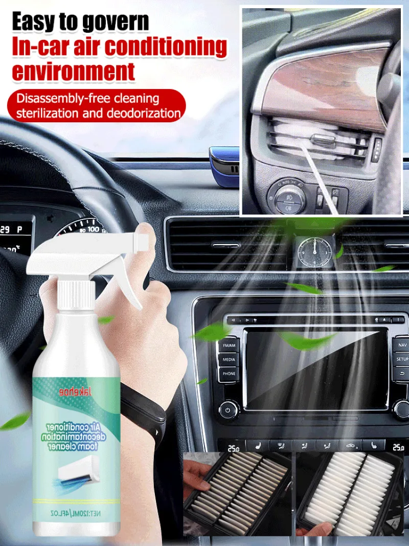 

Household Foam Cleaner Cleaning Dirt Air Conditioner Purifying Interior and Exterior Dust Cleaner