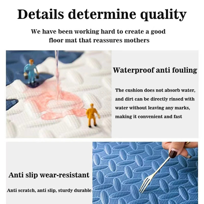 4pcs 30x2.5cm Baby Puzzle Mat Floor Kids Carpet Babe Mattress EVA Foam Baby Blanket Educational Toys Play Mat for Children