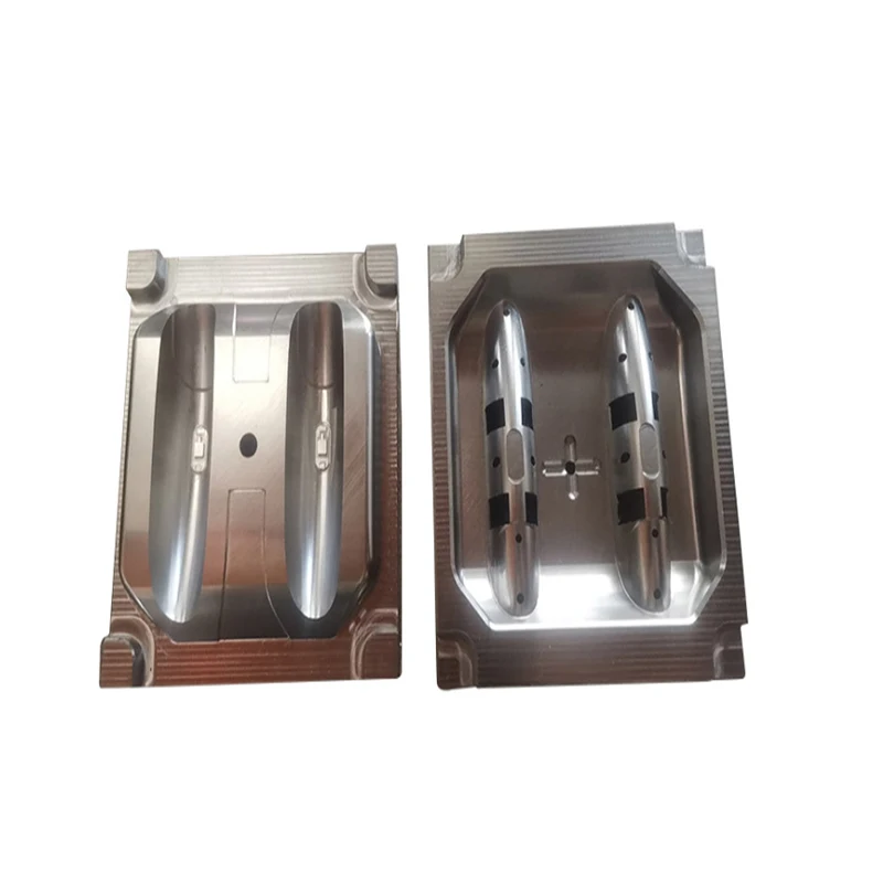 

Custom machined mold steel material High-precision double-cavity handle injection mold