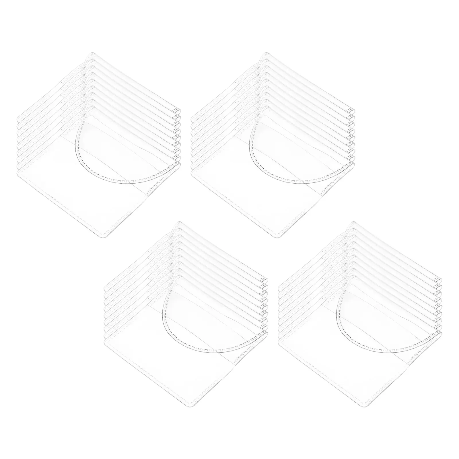 

80pcs Commemorative Coin Holder Clear Plastic Coin Storage Sleeves Protective For Currency Jewelry Collection Dustproof Small