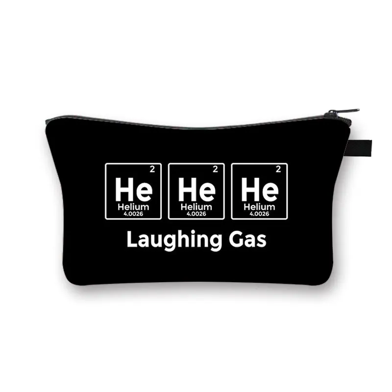 Periodic Table of Elements Print Home Storage Bag Women Beauty Makeup Bags Girls Cosmetic Case Lipstick Small Pouch Gift