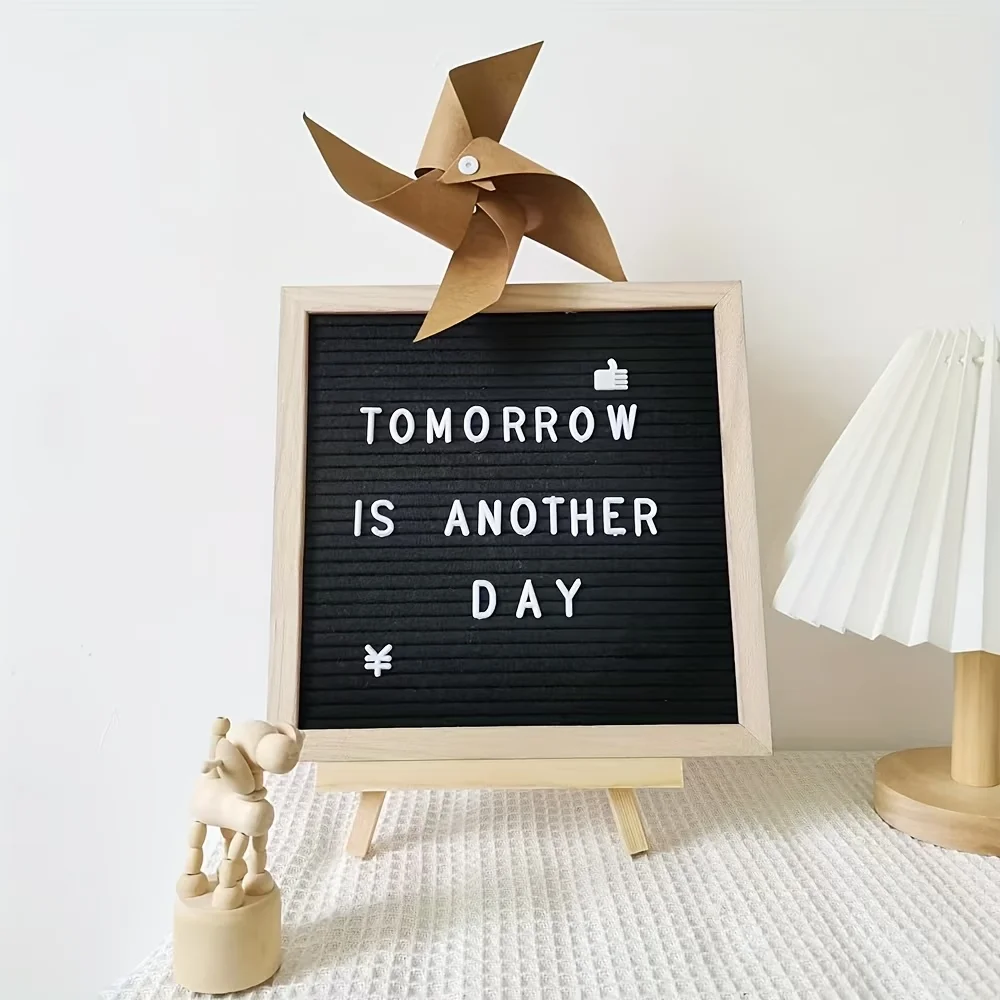 

Wooden Felt letter Spelling Board, Birthday Photo Props (Letters), Birthday Party Baptism Ceremony Supplies, Table Decorations