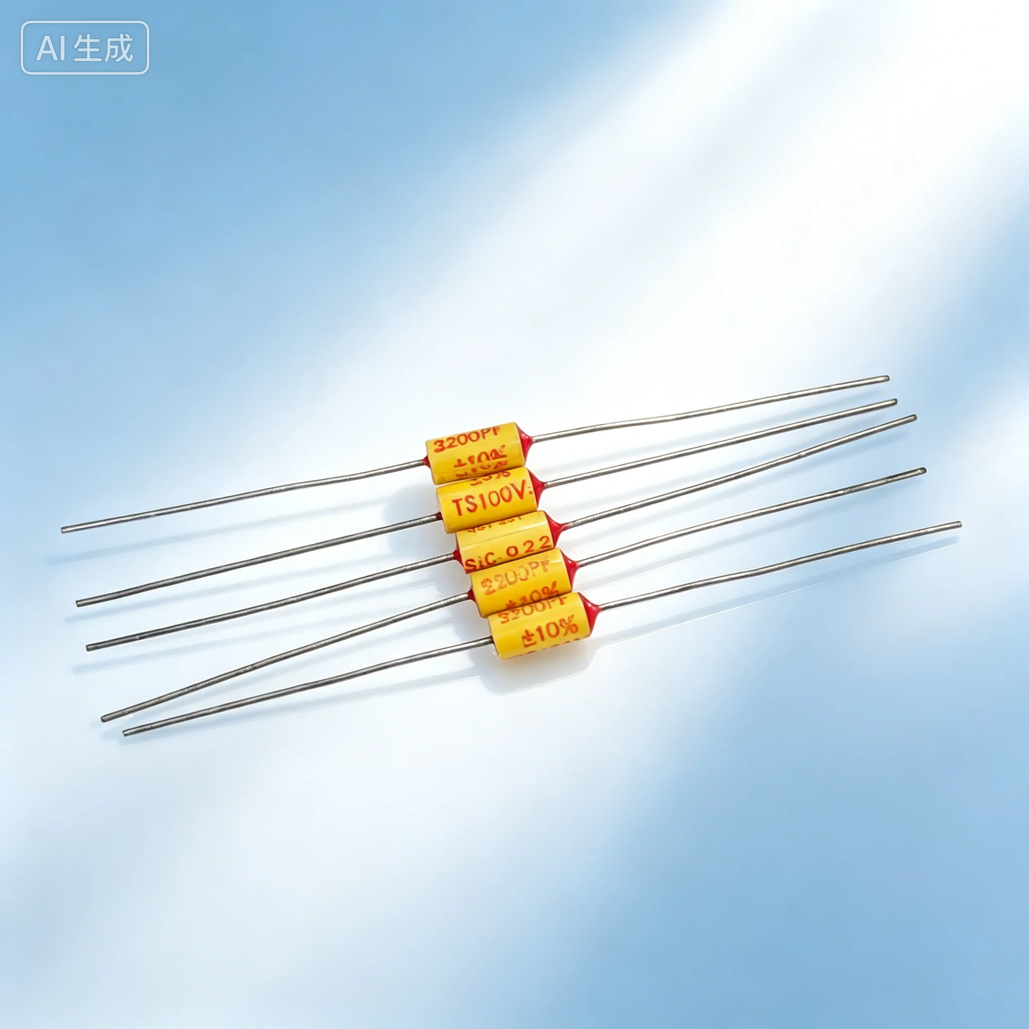 Coupling for SIC-SAFCO 2200PF 100V Vintage Axial Film Capacitor   50pcs