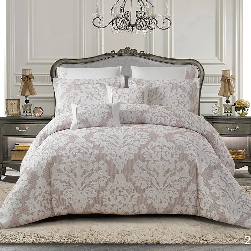 Home Textile New Bedding Design 100% Polyester Fabric Comforter Sets Luxury Bedding Sets 7 Pieces