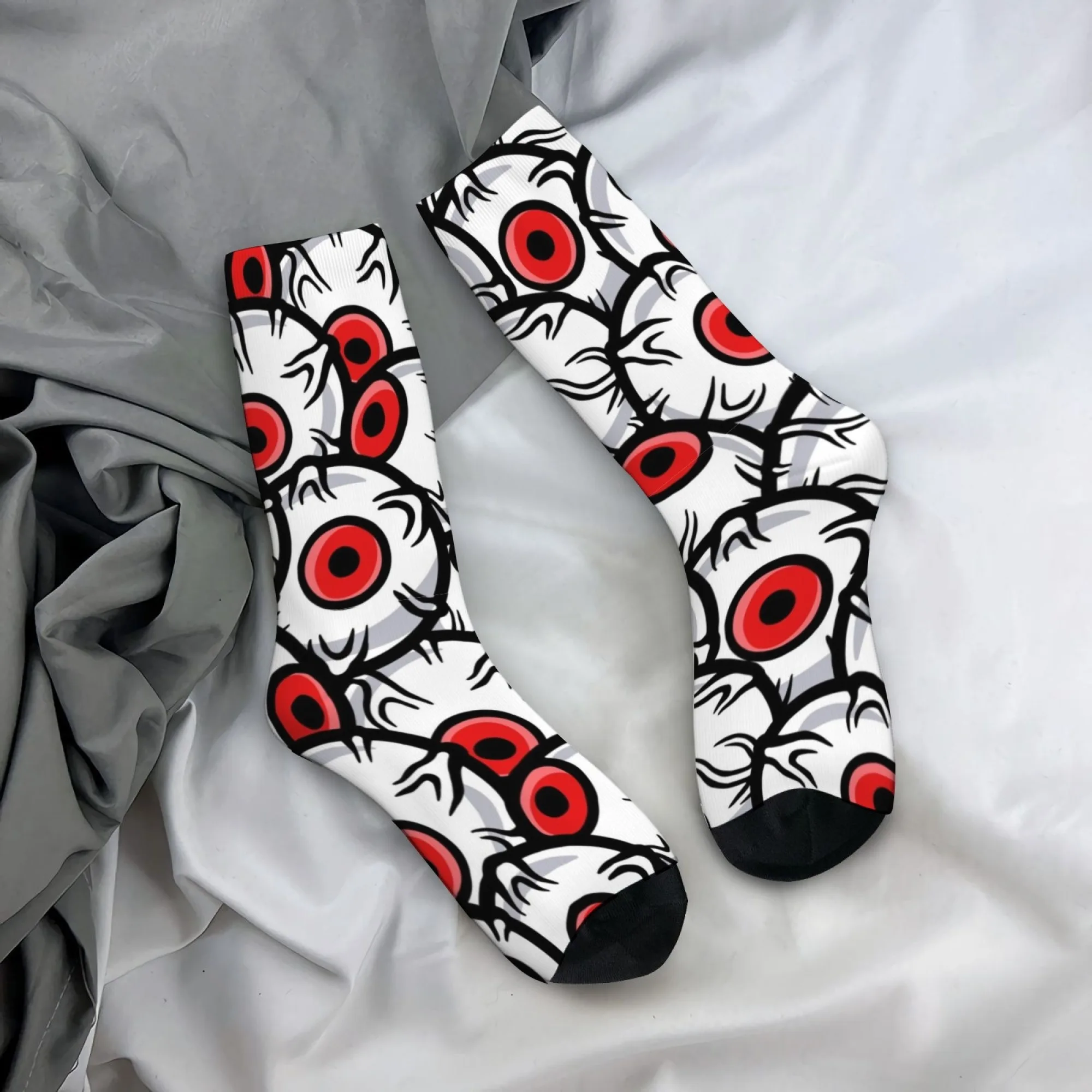 

Funny Cartoon Eyeball Socks Harajuku Style Street Hip-Hop Trend Men's Socks Breathable Anti-Slip Outdoor Casual Sports Socks