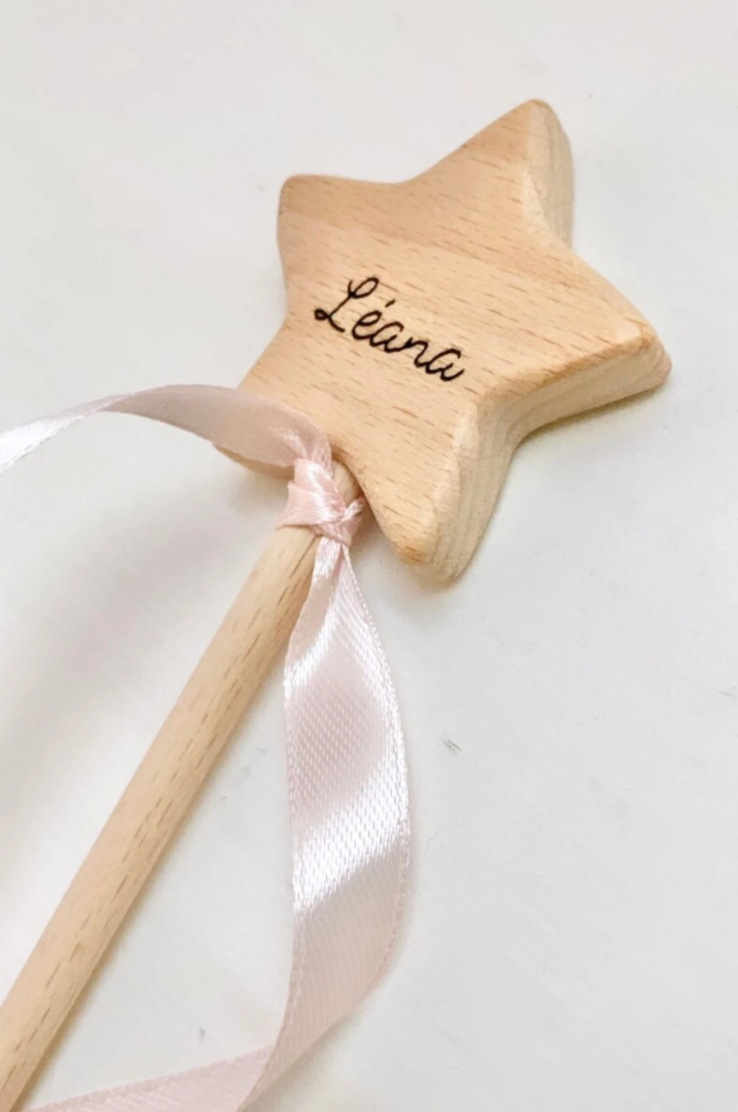 Personalized Gift Magic Wand Star Wooden Girl Wand, Kids Party Favor Flower Girl Gift Party Bag Filler, Gift for Girl